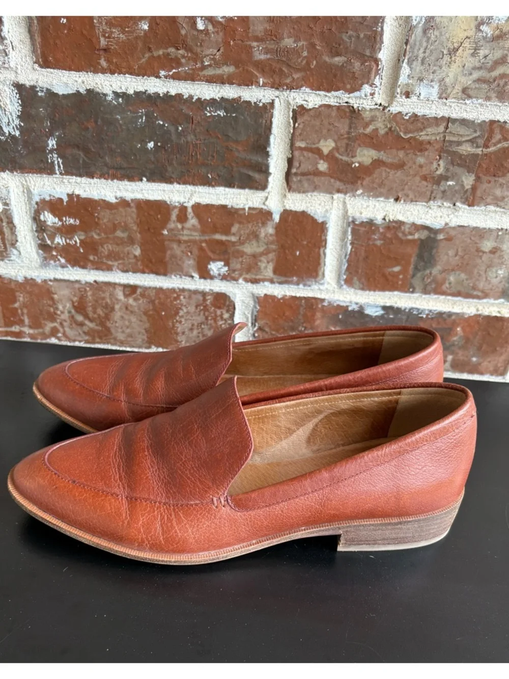 Madewell The Frances Loafers Burnished Mahogany Leather Size 10